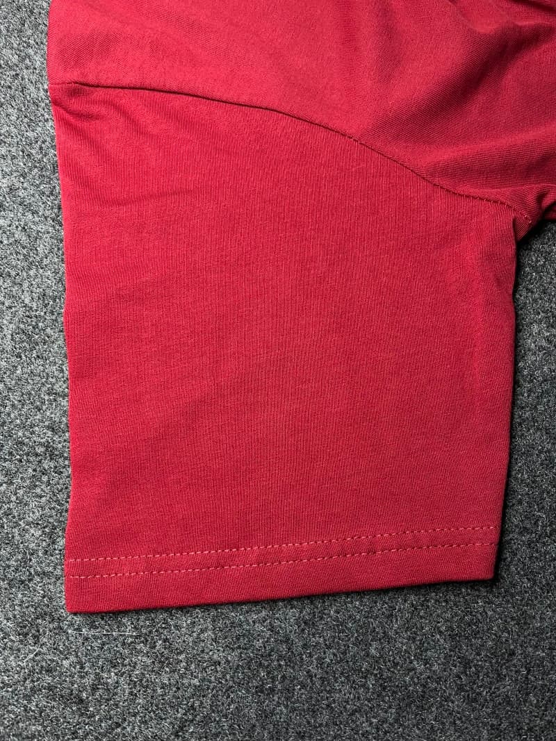 Wolf Graphic Maroon Oversized T-Shirt 4